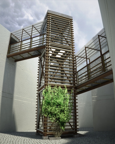 Estructuras Elevador Panoramico en Residencia (1) Estructuras Elevador Panoramico en Residencia (1)